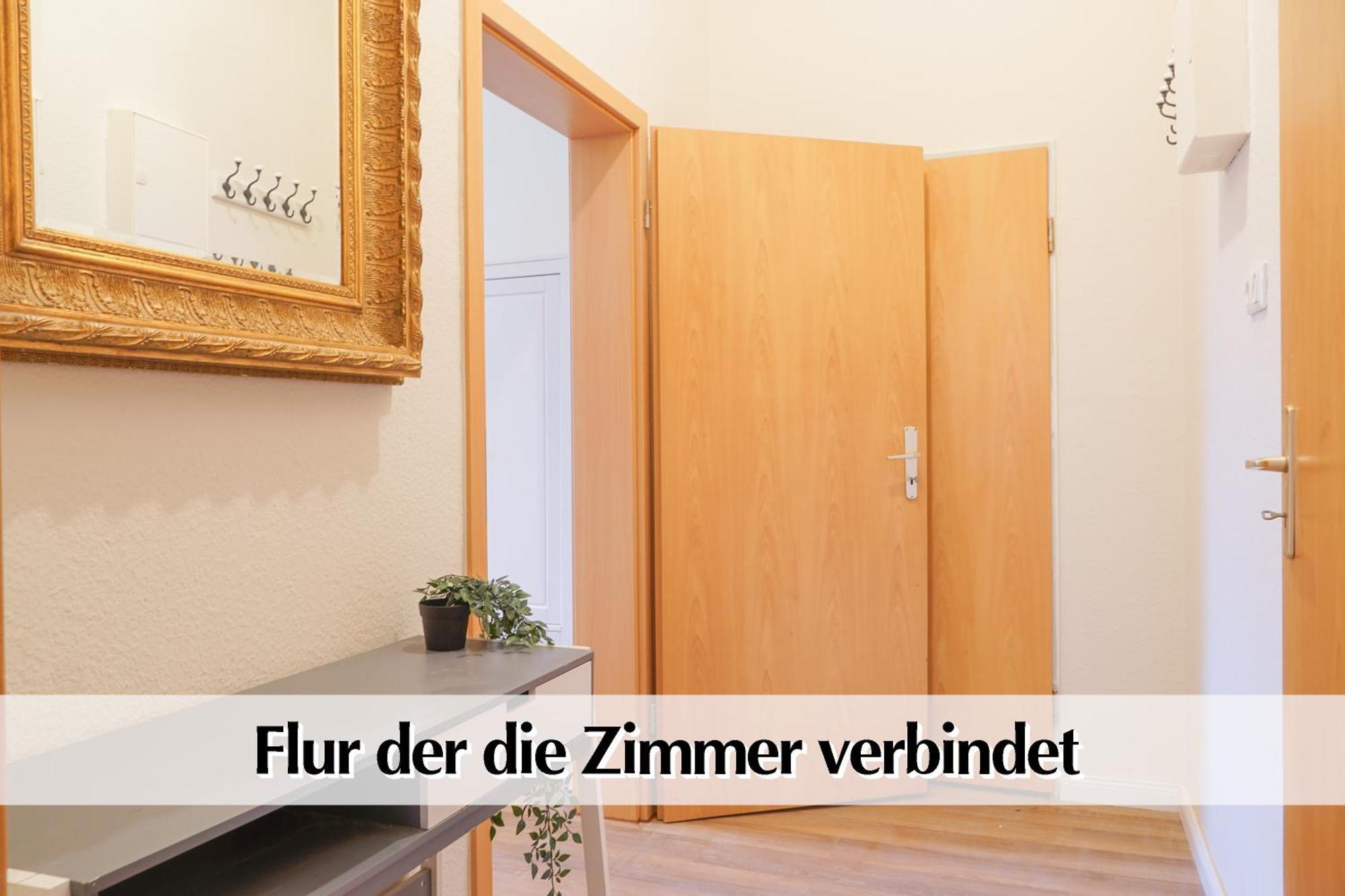 Grossraum-Apartments Mit 2Sz, Wz, Kueche, Smart-Tv, Parken, Etc Érfurt Habitación foto