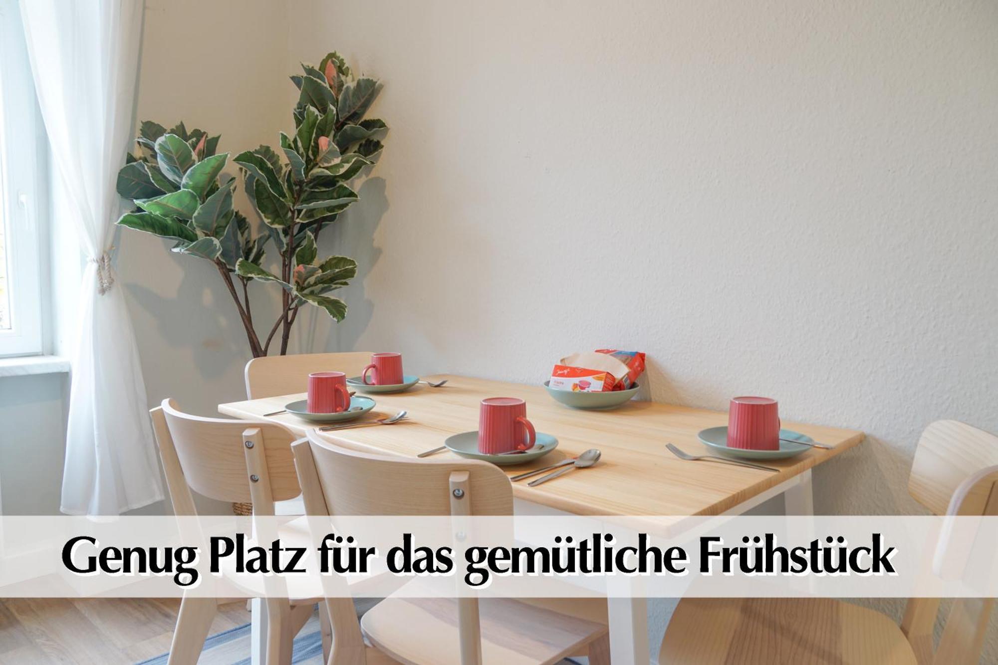 Grossraum-Apartments Mit 2Sz, Wz, Kueche, Smart-Tv, Parken, Etc Érfurt Habitación foto