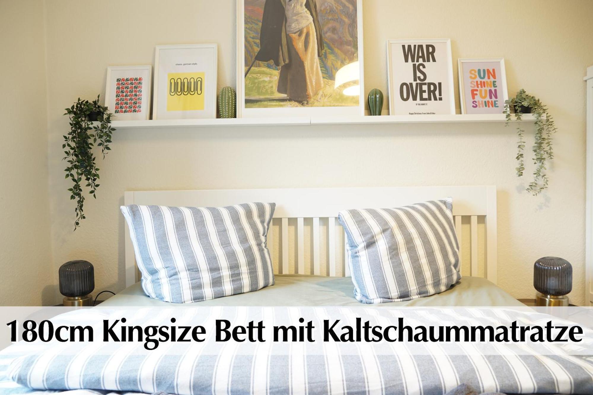 Grossraum-Apartments Mit 2Sz, Wz, Kueche, Smart-Tv, Parken, Etc Érfurt Habitación foto