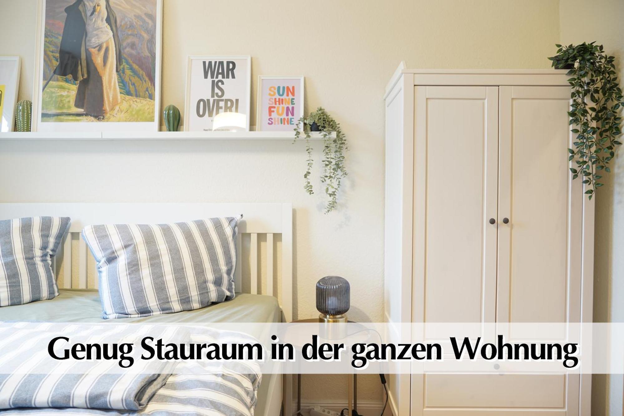 Grossraum-Apartments Mit 2Sz, Wz, Kueche, Smart-Tv, Parken, Etc Érfurt Habitación foto